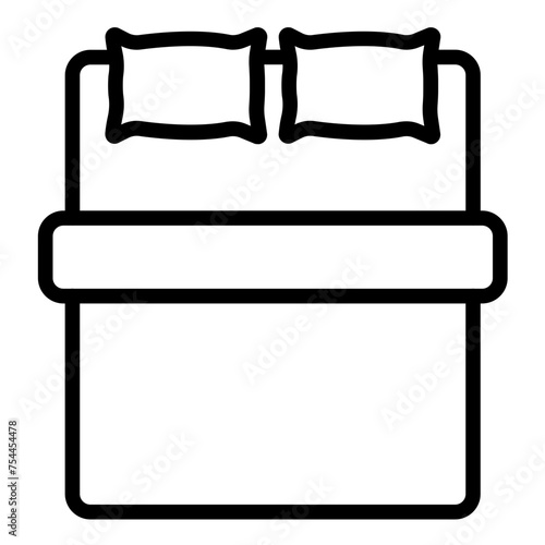 Vector Design Sateen Bedding Icon Style