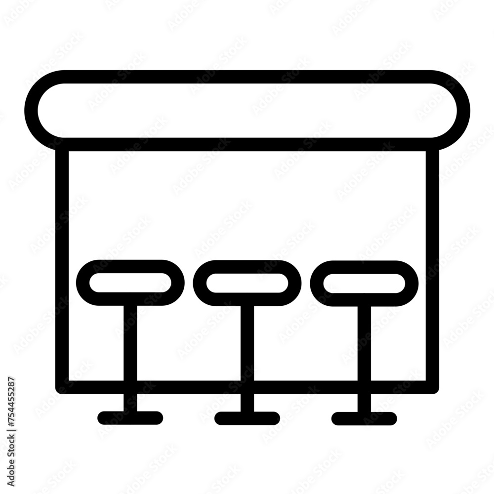 Vector Design Pub Table Icon Style Vector Design Pub Table Icon Style