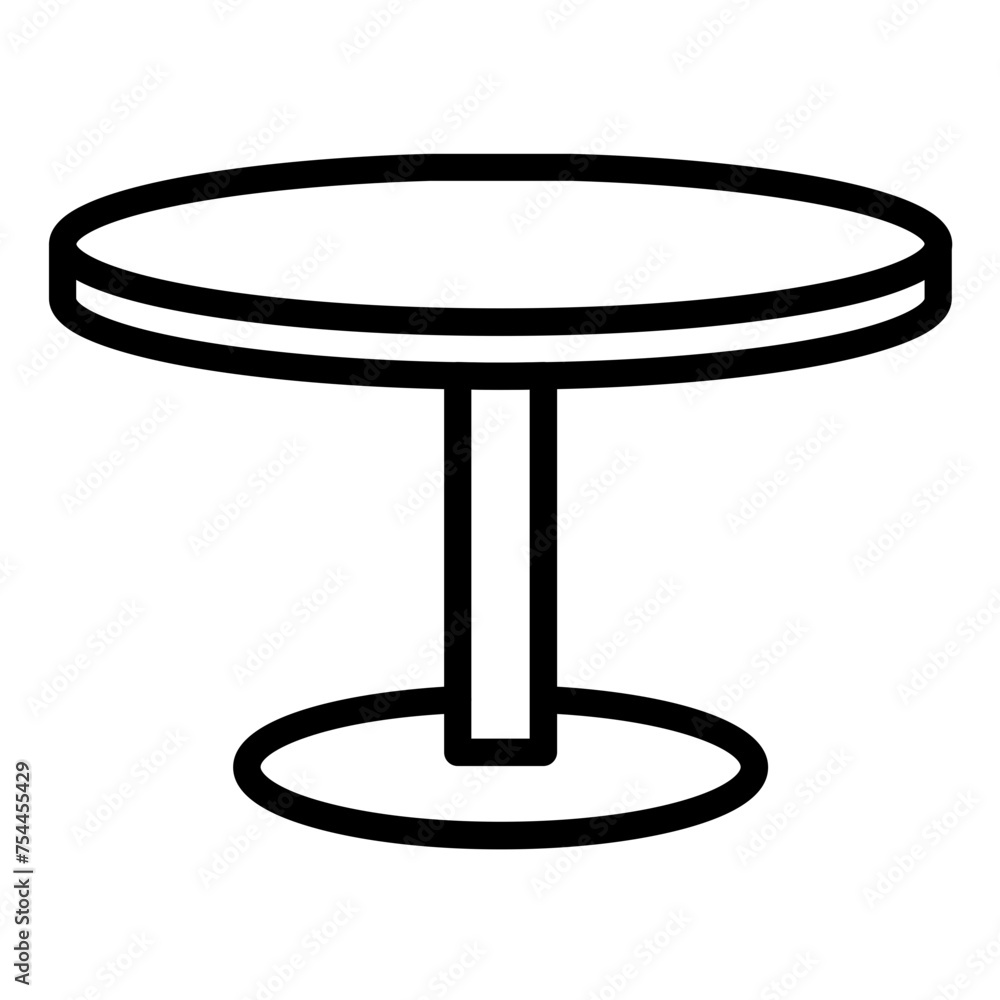 Vector Design Pedestal Table Icon Style Vector Design Pedestal Table Icon Style