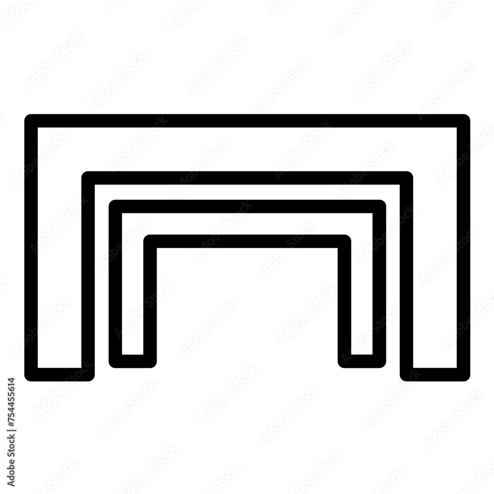 Vector Design Nesting Tables Icon Style Vector Design Nesting Tables Icon Style
