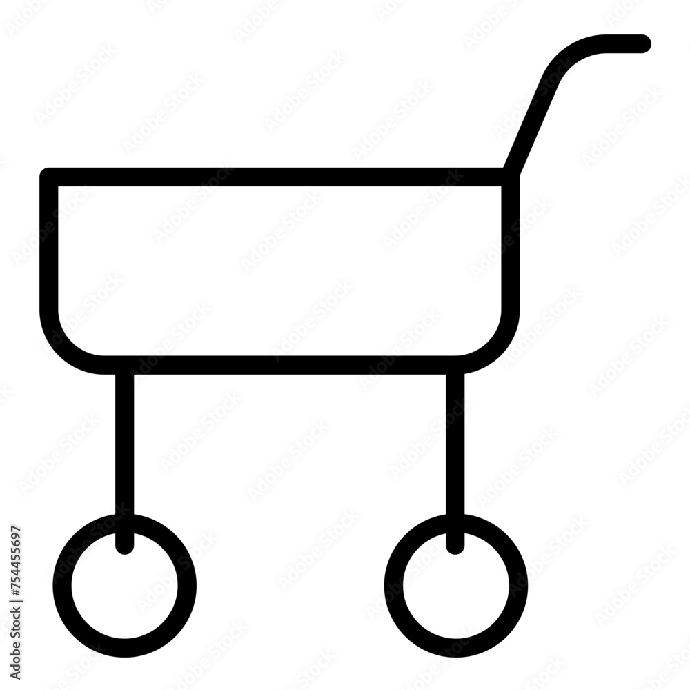 Vector Design Wine Cart Icon Style Vector Design Wine Cart Icon Style