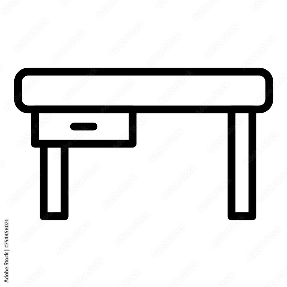 Vector Design Writing Desk Icon Style Vector Design Writing Desk Icon Style