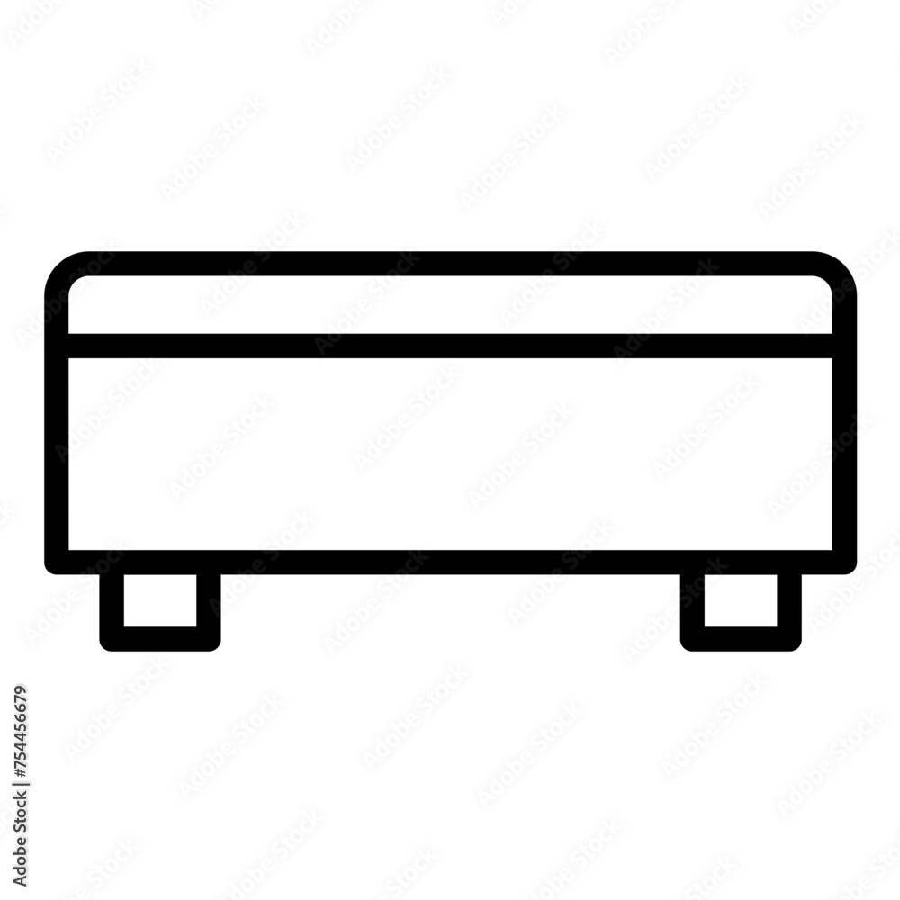 Fototapeta premium Vector Design Rectangular Ottoman Icon Style