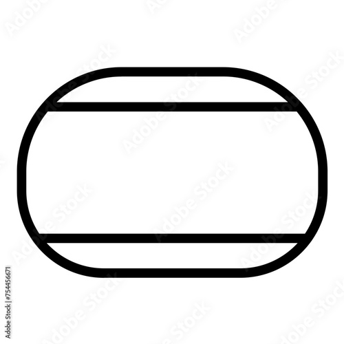 Vector Design Floor Pouf Icon Style