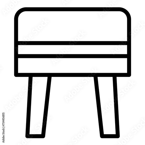 Vector Design Ottoman Stool Icon Style