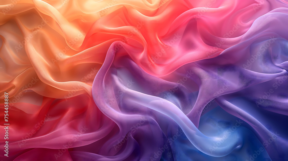 A rainbow cloth background, with vibrant colors, soft and delicate textures, AI generated image A rainbow cloth background, with vibrant colors, soft and delicate textures, AI generated image