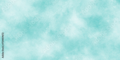 Smooth and stains of watercolor painting on old paper texture, light blue cloudy sky concept abstract background with clouds, soft pastel blue texture background by watercolor painted cloudy sky.