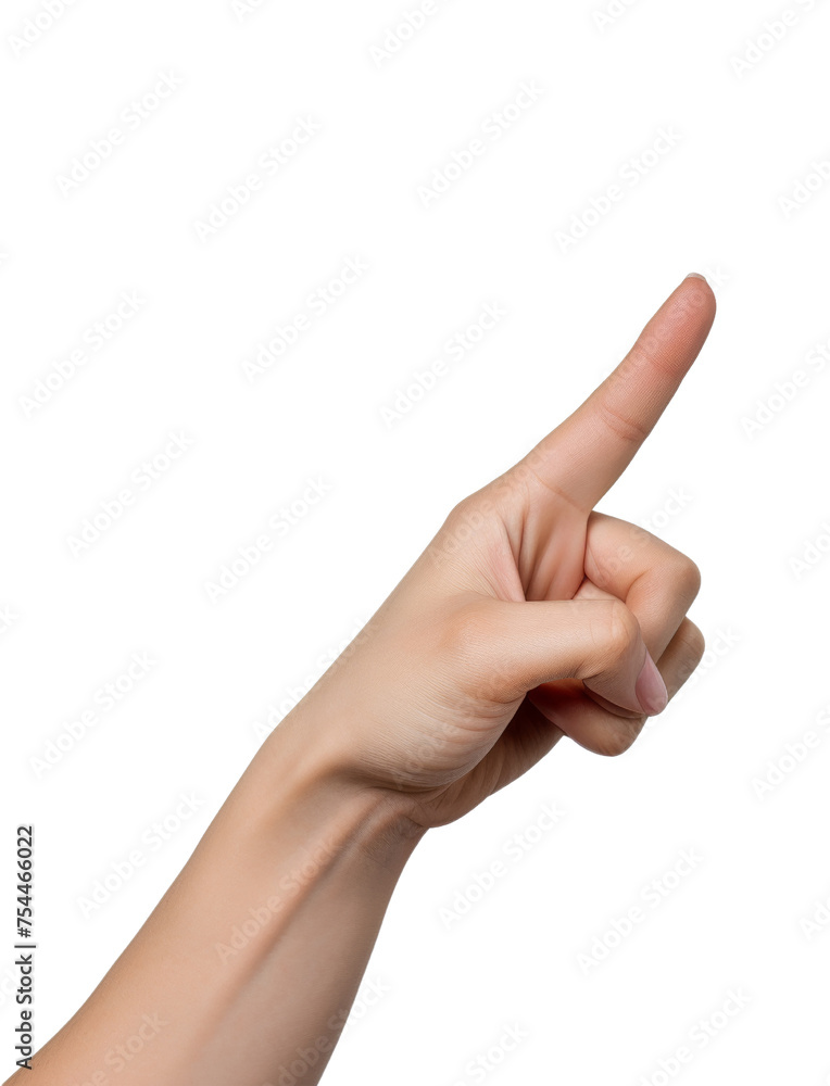 Hand point finger to copy space cut out transparent isolated on white background ,PNG file. Hand point finger to copy space cut out transparent isolated on white background ,PNG file.