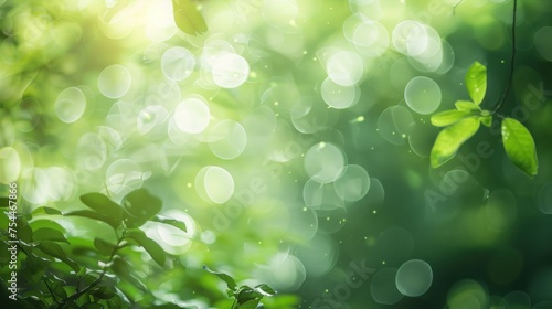 Nature green tree abstract defocus as background