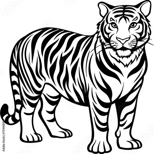 tiger-had-clip-art-vector-illustration
