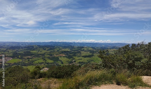 view of the valley from the top of the hill