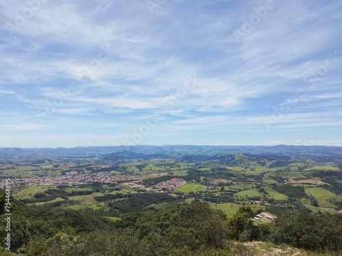 view of the valley from the top of the hill
