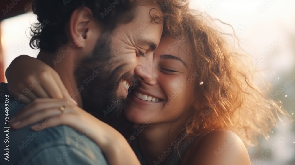 A man and a woman hugging each other. Ideal for relationship and love concepts A man and a woman hugging each other. Ideal for relationship and love concepts