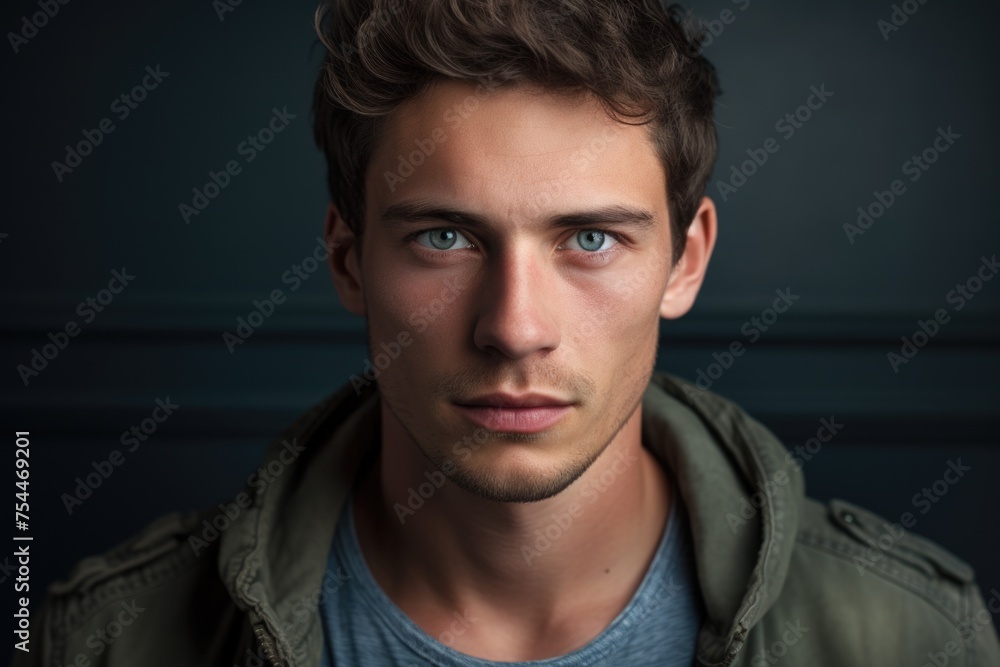Close up of a person wearing a jacket, suitable for fashion or outdoor apparel concepts Close up of a person wearing a jacket, suitable for fashion or outdoor apparel concepts