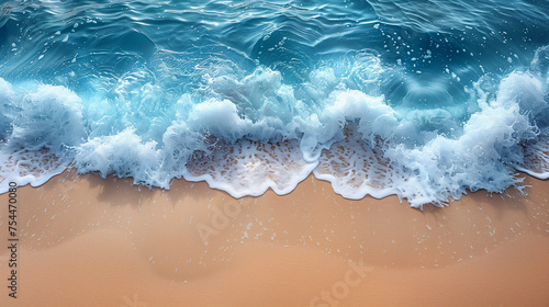 Sea wave top view