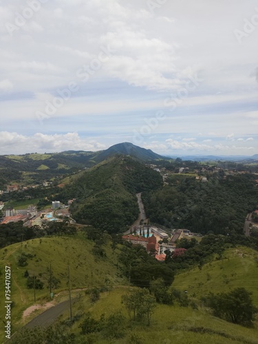 city landscape with nature around brazil