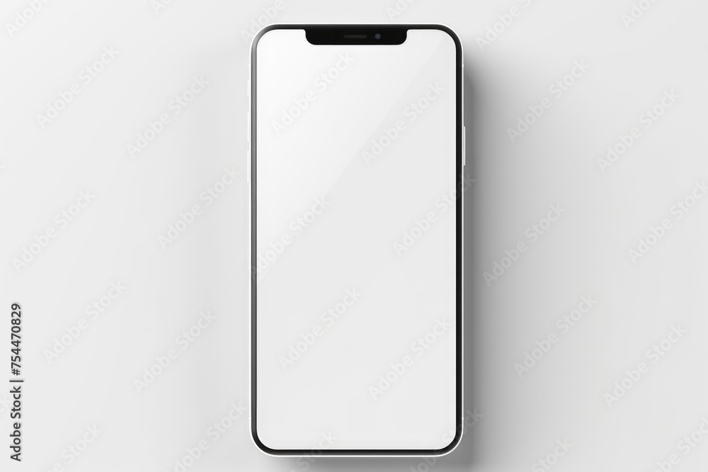A modern Phone with a blank screen, suitable for various technology concepts A modern Phone with a blank screen, suitable for various technology concepts