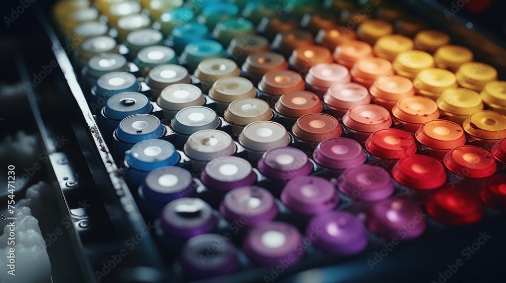 Close up of a box of paint. Great for art supplies concept Close up of a box of paint. Great for art supplies concept