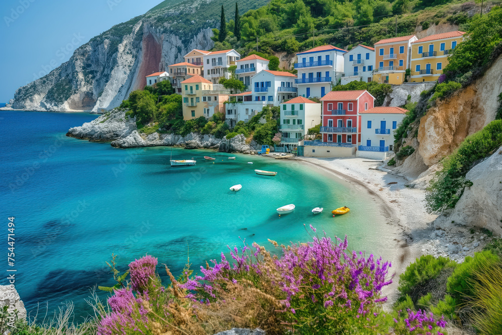 The idyllic beaches of the Greek islands with their turquoise waters and whitewashed villages