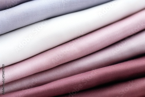 A close up of a pile of different colored shirts. Perfect for fashion or laundry concepts