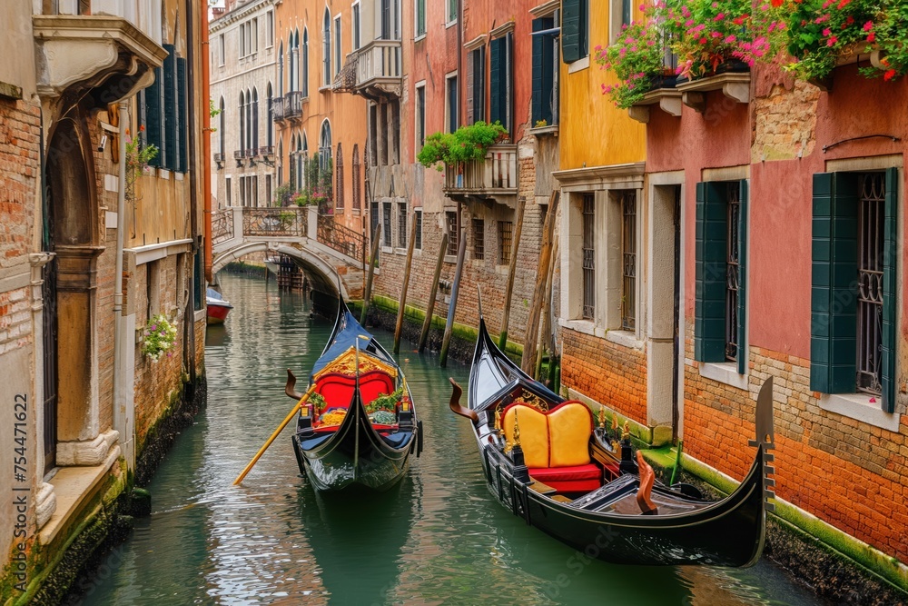 photography capturing the vibrant streets and canal of Venice Italy