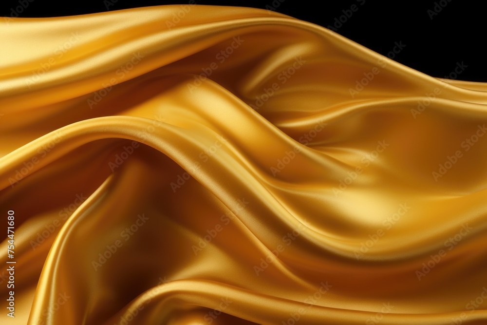 Detailed shot of a shiny golden fabric, perfect for backgrounds or textures Detailed shot of a shiny golden fabric, perfect for backgrounds or textures