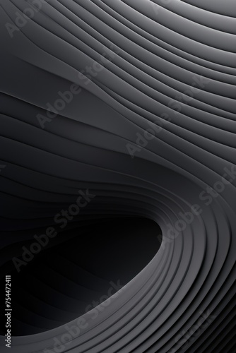A black and white abstract background with curved lines. Ideal for graphic design projects
