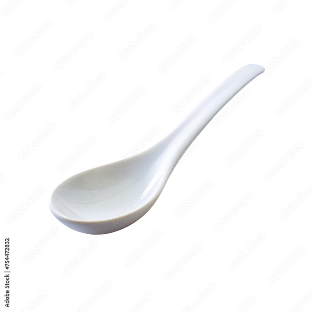 White empty spoon. isolated on transparent background. White empty spoon. isolated on transparent background.