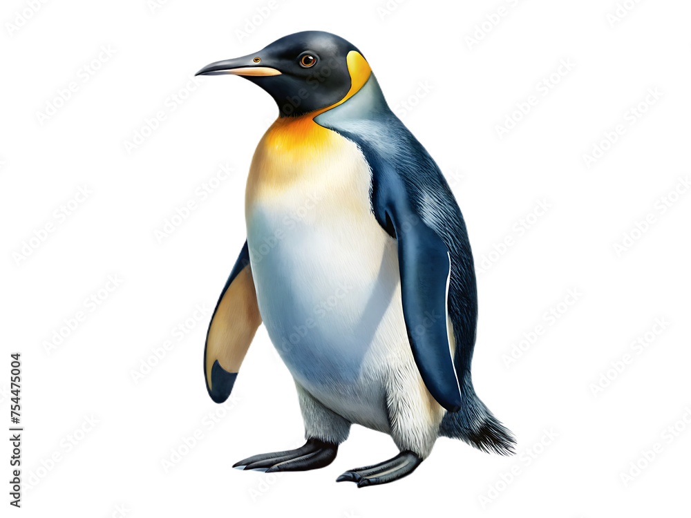 Fototapeta premium Penguin on transparent