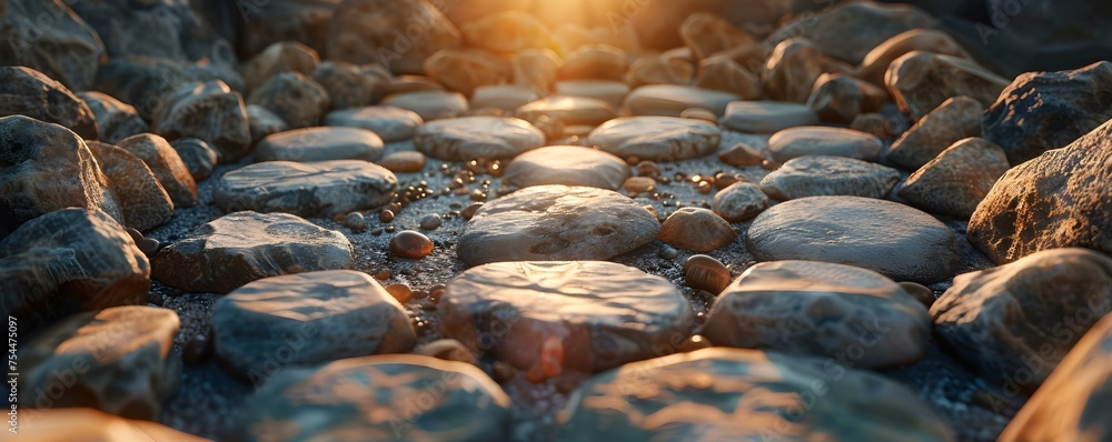 Circle of Stones Peaceful Scene Symbolizing Unity in Diversity. Concept Stone Circles, Peaceful Scene, Unity, Diversity, Symbolism Circle of Stones Peaceful Scene Symbolizing Unity in Diversity. Concept Stone Circles, Peaceful Scene, Unity, Diversity, Symbolism