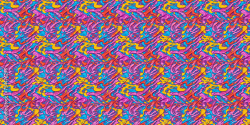 Multicolored Background With Center Pattern