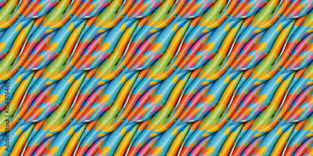 Multicolored Wavy Pattern