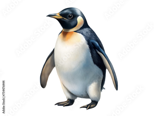 Penguin on transparent