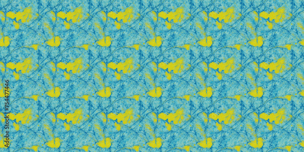 Blue and Yellow Background With Pattern