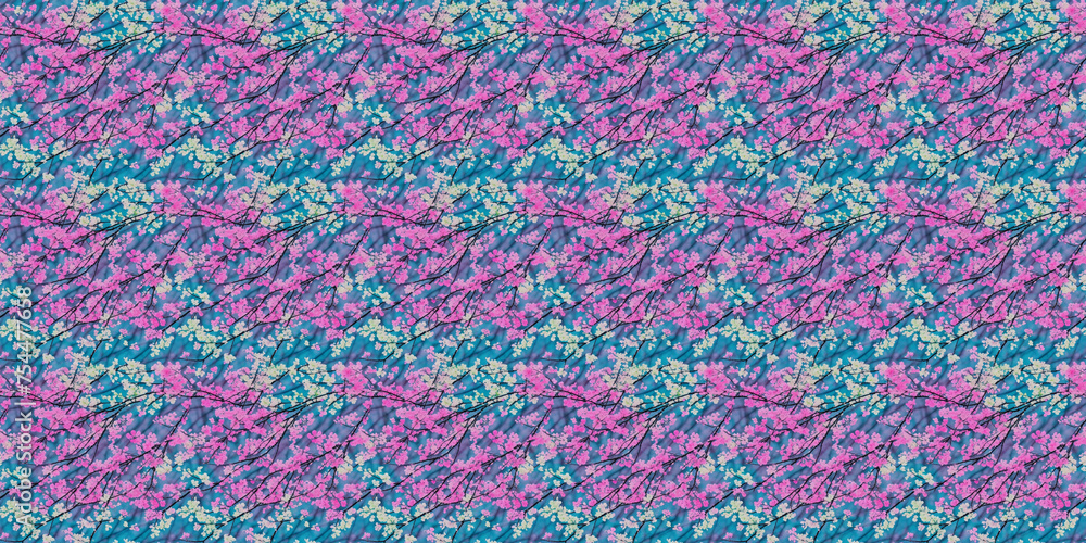 Blue and Pink Background With Pattern.