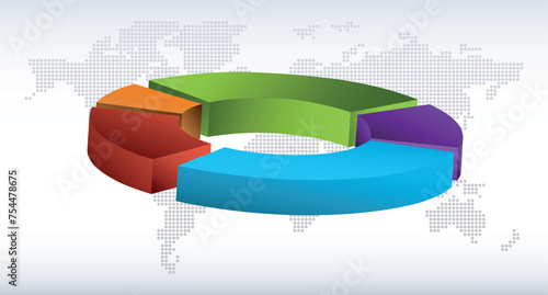 A 3D diagram with a purple gradient reflects modern design and manufacturability. In the background there is a world map and a light background, which gives the image depth and expressiveness.