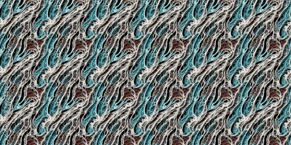 Abstract Pattern of Wavy Lines