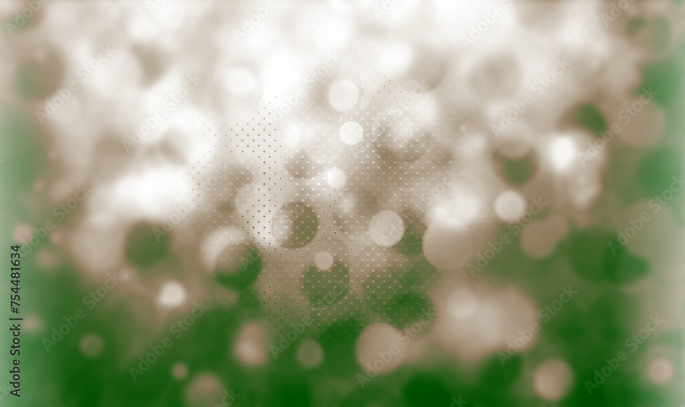 Obraz premium Green bokeh background for banner, poster, ad, celebrations, and various design works