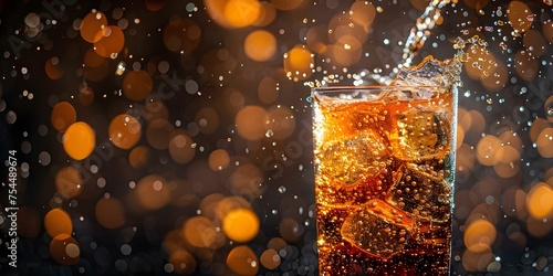Capturing the Dynamic Delight of Pouring Fizzy Soda. Concept Beverage Photography, Pouring Action Shots, Fizzy Drinks Styling, Refreshing Product Images