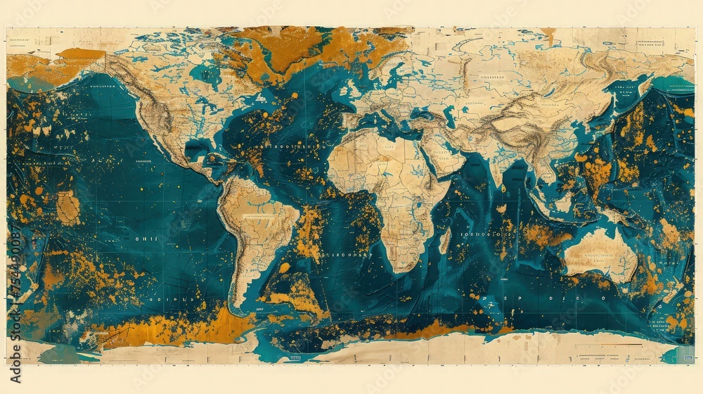 Cartographic Canvas: Creative World Map Artistry