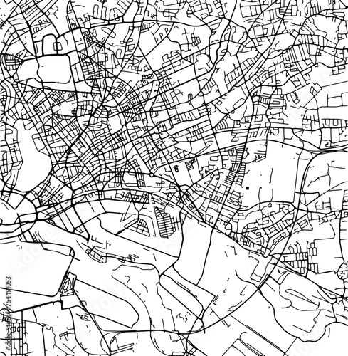 Silhouette map of Marienthal Germany