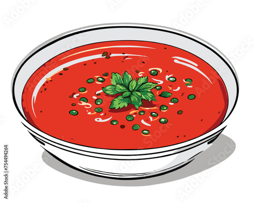 tomato soup with basil