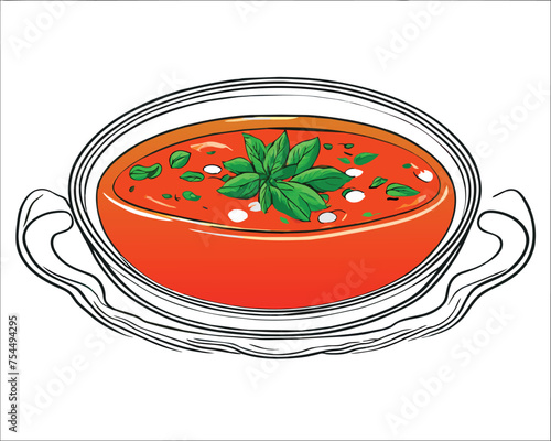 tomato soup with basil
