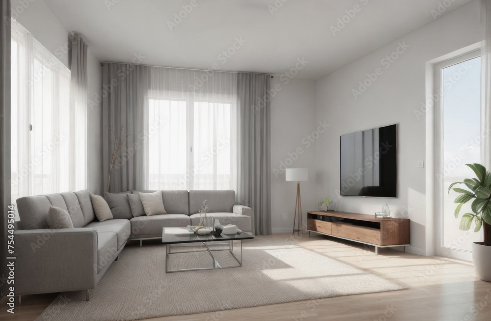 Cozy living room with couch, table, and picture frame. Suitable for interior design concepts, home decor blogs, or lifestyle magazines Cozy living room with couch, table, and picture frame. Suitable for interior design concepts, home decor blogs, or lifestyle magazines