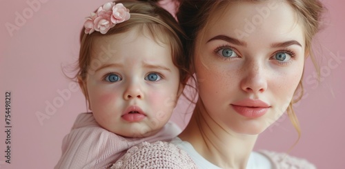 Two Young Girls Standing Together