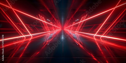 Abstract dark background with glowing red lines for business social media and advertising events. Concept Dark Background, Glowing Lines, Business, Social Media, Advertising Events