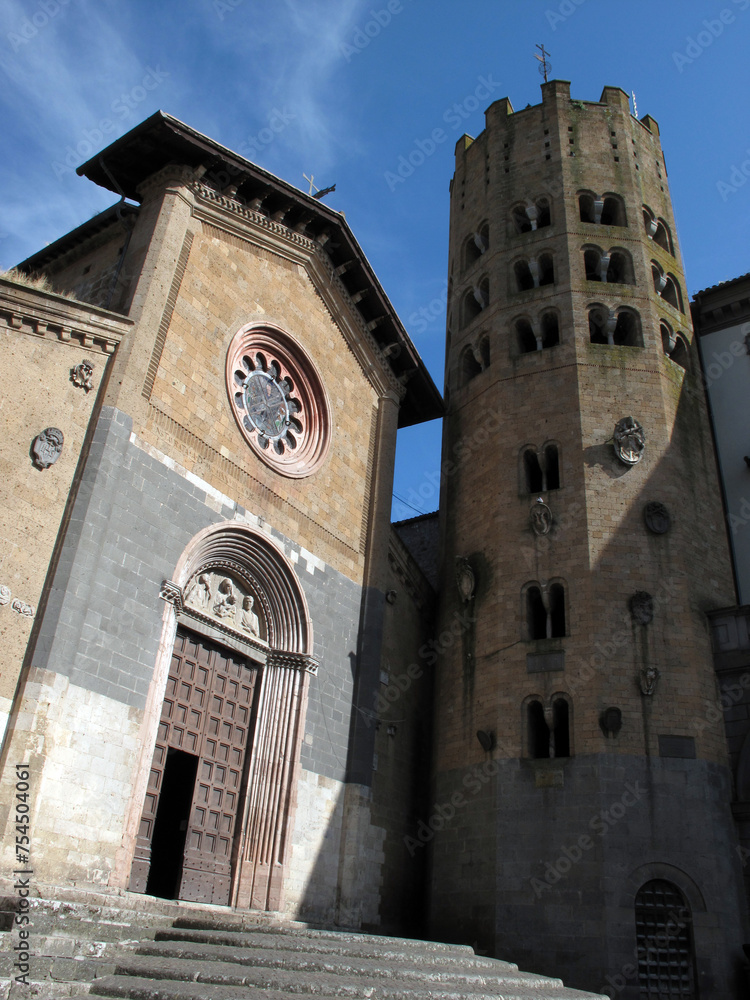 Saint Andrea church - piazza della republica - Dodecagonal tower - Orvieto - Tuscia - Italy Saint Andrea church - piazza della republica - Dodecagonal tower - Orvieto - Tuscia - Italy