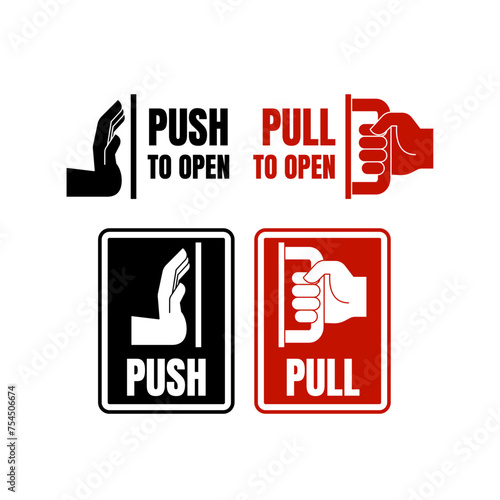 Push and Pull signs collection
