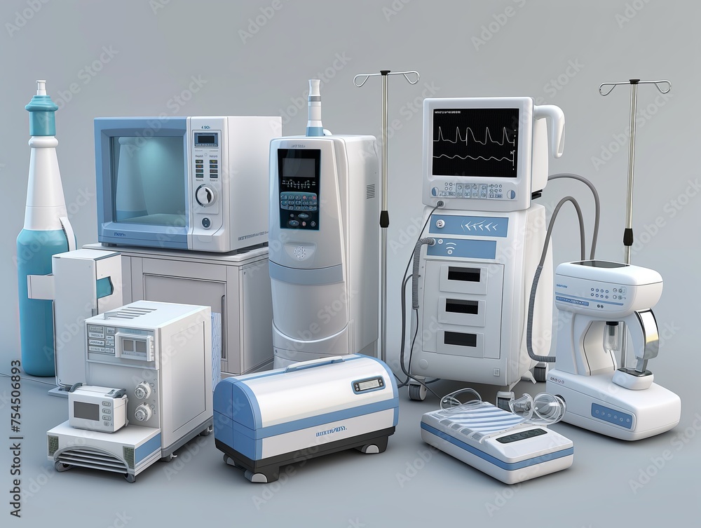 medical diagnostic equipment. colored background. photo in the studio. Empty room. medical fireplace in the hospital. medical diagnostic equipment. colored background. photo in the studio. Empty room. medical fireplace in the hospital.
