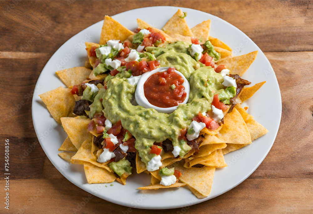 nachos and guacamole nachos and guacamole